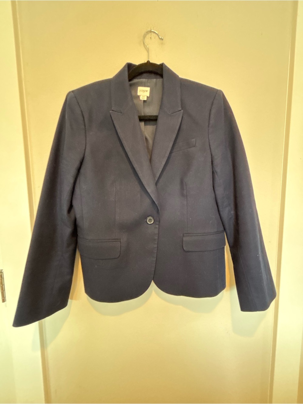 J. Crew Women's Navy One-Button Tailored Blazer